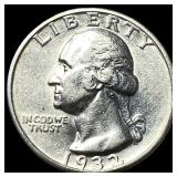 1932-S Silver Washington Quarter UNCIRCULATED
