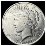 1924 Silver Peace Dollar UNCIRCULATED