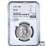 1957 Franklin Half Dollar NGC PF67