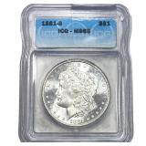 1881-S Morgan Silver Dollar ICG MS65