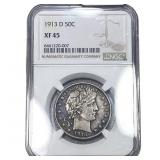 1913 Barber Half Dollar NGC XF45