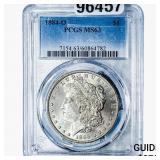 1884-O Morgan Silver Dollar PCGS MS63