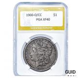 1900-O/CC Morgan Silver Dollar PGA XF40