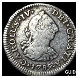 1789-FM Mexico Charles III SIlver 1/2 Real