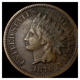 1870 Indian Head Cent NEARLY UNCIRCULATED