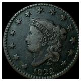 1822 Coronet Head Large Cent CLOSELY UNCIRCULATED