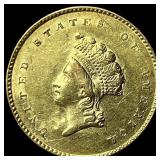 1855 Gold $1 Indian Princess Type 2 UNCIRCULATED