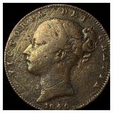 1840 Great Britain Copper 1 Farthing