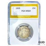 1929 Standing Liberty Quarter PGA MS64