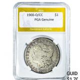 1900-O/CC Morgan Silver Dollar PGA Genuine