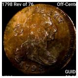 1798 Rev of 76, Off-Center Draped Bust Large Cent