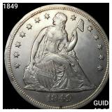 1849 Seated Liberty Dollar CLOSELY UNCIRCULATED
