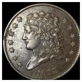 1833 Copper Half Cent CLOSELY UNCIRCULATED