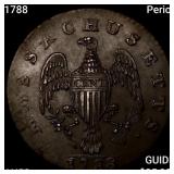1788 Period Massachusetts Cent CHOICE AU+
