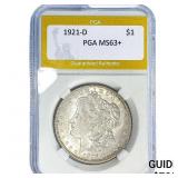1921-D Morgan Silver Dollar PGA MS63+
