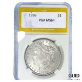 1896 Morgan Silver Dollar PGA MS64