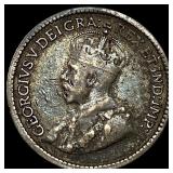 1913 Canada Silver 5 Cents