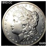 1893-CC Morgan Silver Dollar HIGH GRADE+