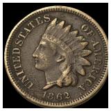 1862 Indian Head Cent CLOSELY UNCIRCULATED