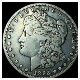1892-S Silver Morgan Dollar LIGHTLY CIRCULATED