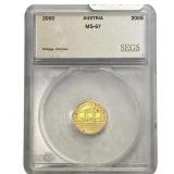 2000 Gold Austria 200 Schilling SEGS MS67