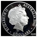 2000 Austrailia Silver $5 Proof 1.0161oz ASW