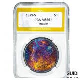 1879-S Morgan Silver Dollar PGA MS66+ Monster