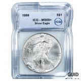 1999 Silver Eagle ICG MS69+
