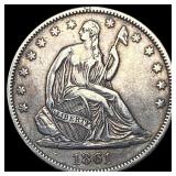 1861 Seated Liberty Half Dollar