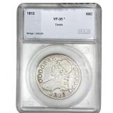 1812 Capped Bust Half Dollar SEGS VF35*