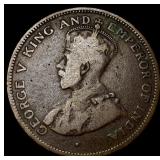 1924 British Honduras Copper 1 Cent