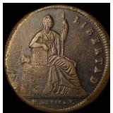 1842 Mexico Copper 1/8 Real