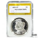 1883-CC Morgan Silver Dollar PGA MS64 DMPL