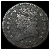 1811 Classic Head Half Cent NICELY CIRCULATED