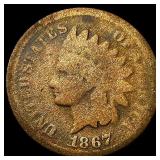 1867 Indian Head Cent NICELY CIRCULATED