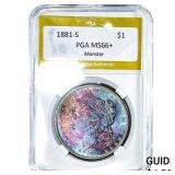 1881-S Morgan Silver Dollar PGA MS66+ Monster