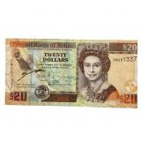 2012 $20 Central Bank of Belize