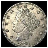1884 Liberty Head Nickel CLOSELY UNCIRCULATED