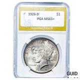1926-D Silver Peace Dollar PGA MS63+