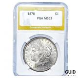 1878 Morgan Silver Dollar PGA MS63