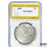 1898 Morgan Silver Dollar PGA MS63