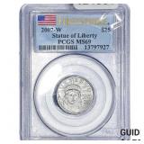 2007-W 1/4oz Platinum $25 Liberty PCGS MS69