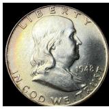 1948 Silver Franklin Half Dollar UNCIRCULATED