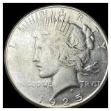 1925-S Silver Peace Dollar CLOSELY UNCIRCULATED
