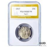1917 Standing Liberty Quarter PGA MS66 FH Type 1