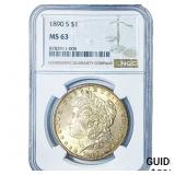 1890-S Morgan Silver Dollar NGC MS63