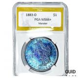 1883-O Morgan Silver Dollar PGA MS66+ Monster