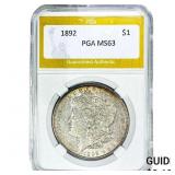 1892 Morgan Silver Dollar PGA MS63