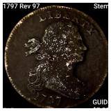 1797 Rev 97,Stems Draped Bust Lg Cent NICELY CIRC