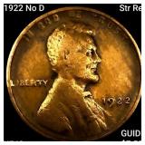1922 No D Str Rev Wheat Cent NEARLY UNCIRCULATED